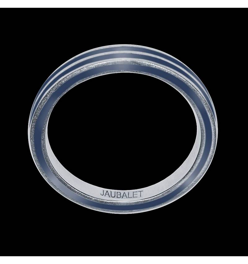 Alliance homme or et laque Roman Double anneau Alliance homme or et laque Roman Double anneau