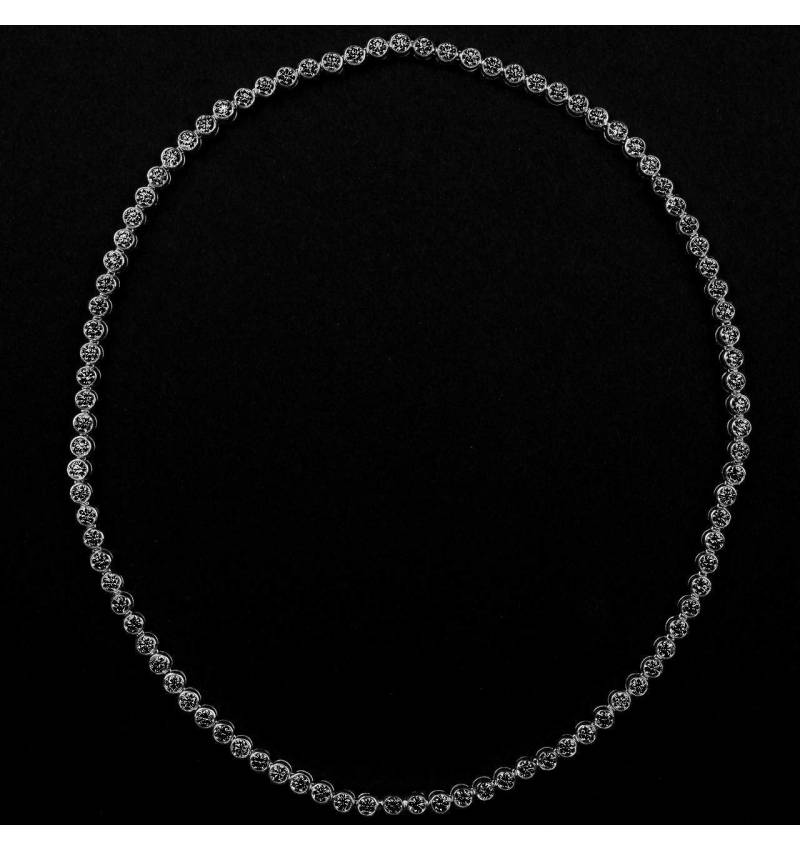 Collier diamant noir Perle de diamants