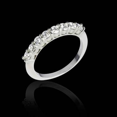 Alliance de mariage diamant 0,7 carat platine Mercure