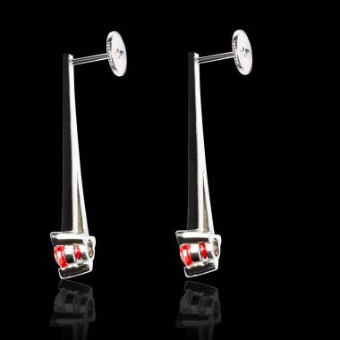 Boucles d'oreilles rubis Plena Luna