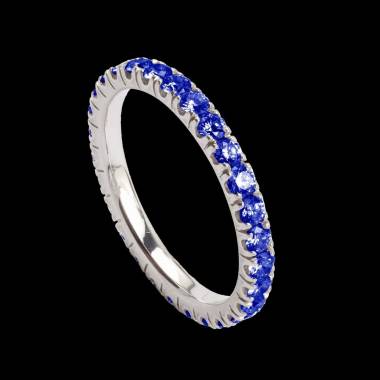 Alliance de mariage pavage diamant 0,5 carat or blanc Eve