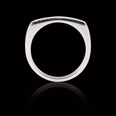 Bague Homme pavage diamant 0,7 carats platine Complications