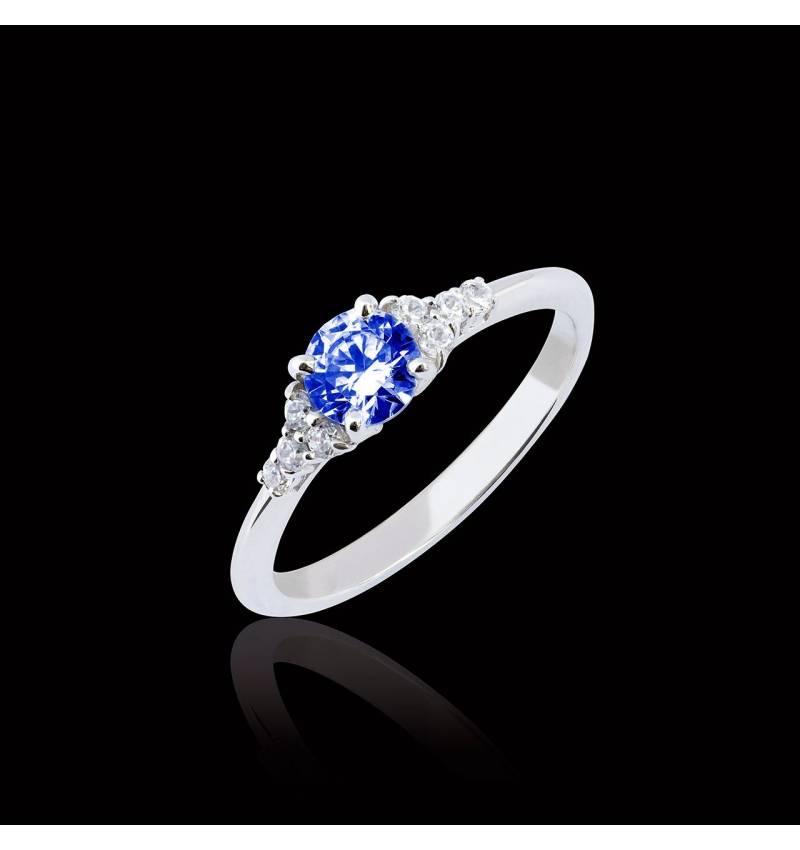Bague saphir bleu Virginie Bague saphir bleu Virginie