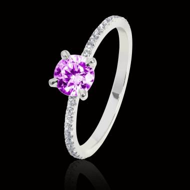 Bague saphir rose Manon