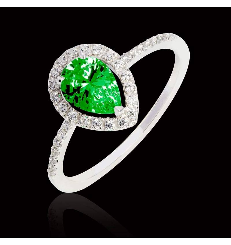 Bague émeraude poire Sandra Bague émeraude poire Sandra
