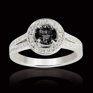 Bague diamant noir Sarah