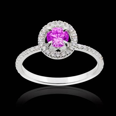 Bague saphir rose Isaure