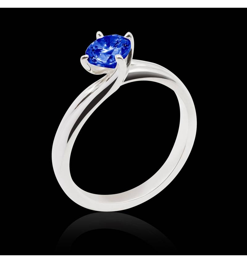 Bague solitaire bleu Alicia Bague solitaire bleu Alicia