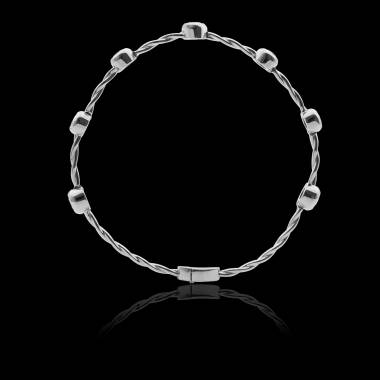 Bracelet diamant entrelacé