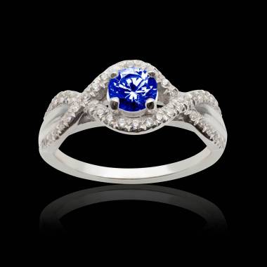 Bague saphir bleu Juliette