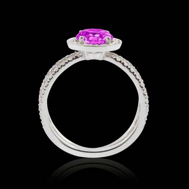 Bague saphir rose Barbara