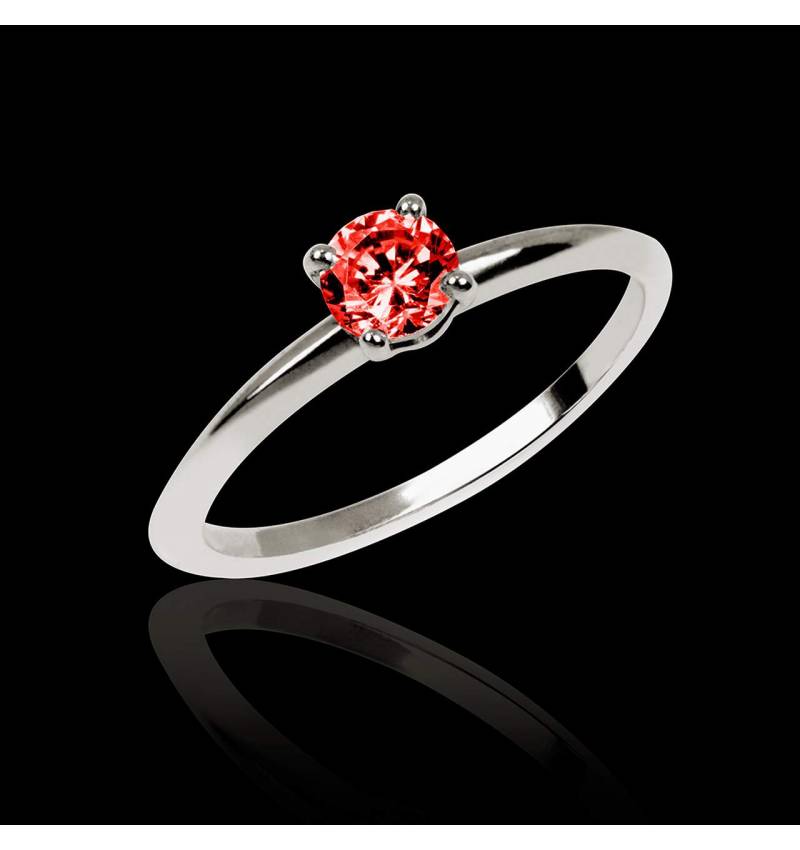 Bague de fiançailles Spinelle rouge Valentina