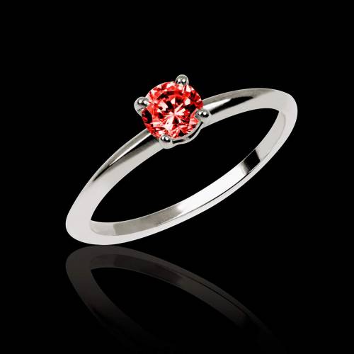 Bague de fiançailles Spinelle rouge Valentina