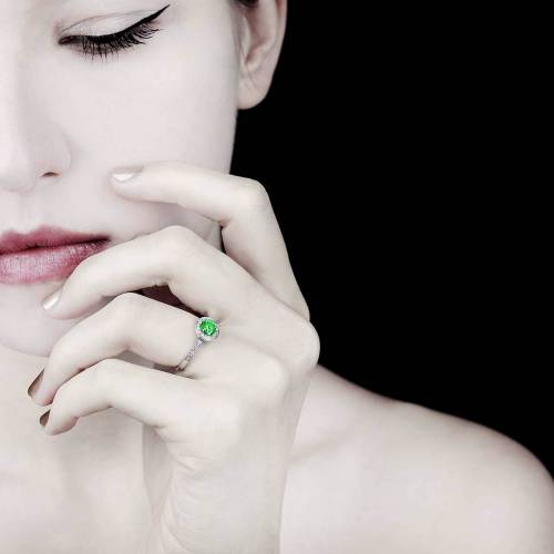 Bague de fiançailles Tsavorite Rekha