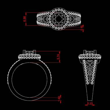 Bague de fiançailles Tanzanite Tsarine