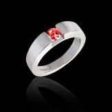 Bague Spinelle rouge Pyramide