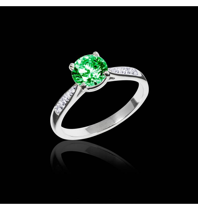 Bague de fiançailles Tsavorite Angela