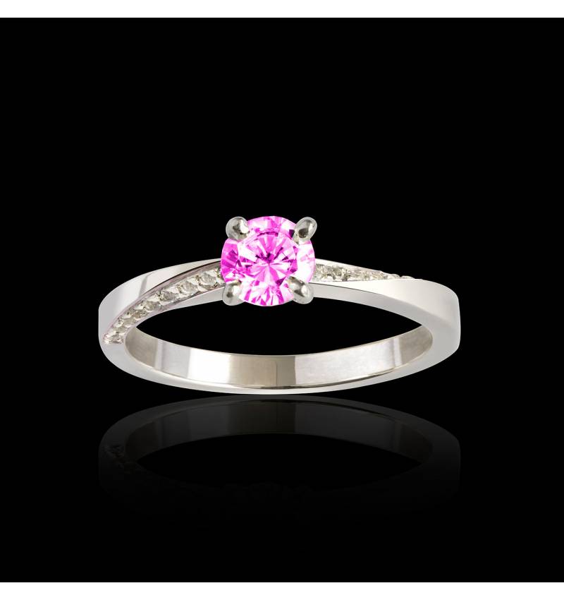 Bague de fiançailles Tourmaline rose Meryem