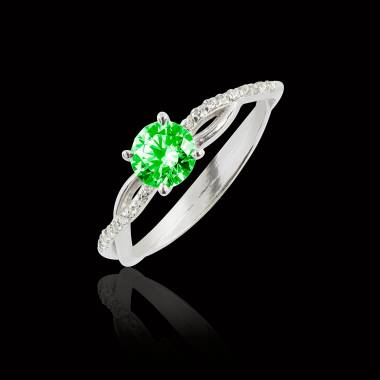 Bague de fiançailles Tsavorite Noémie