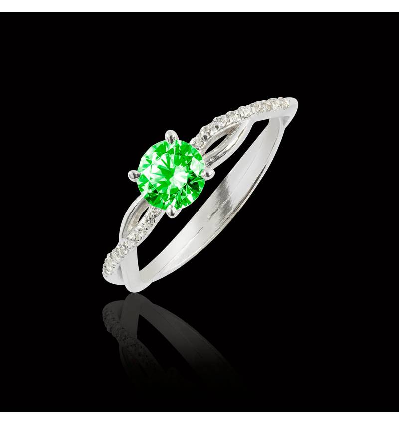 Bague de fiançailles Tsavorite Noémie