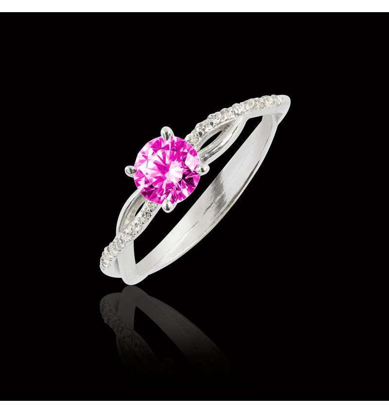 Bague de fiançailles Tourmaline rose Noémie