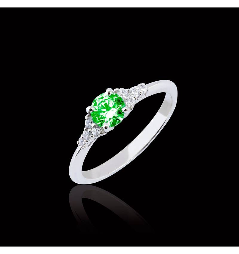 Bague de fiaançailles Tsavorite Virginie