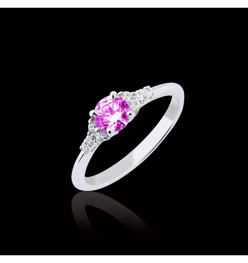 Bague de fiançailles Tourmaline rose Virginie