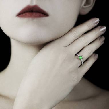 Bague de fiançailles Tsavorite Manon