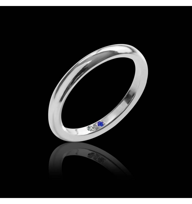 Alliance mariage femme platine Cache Cache