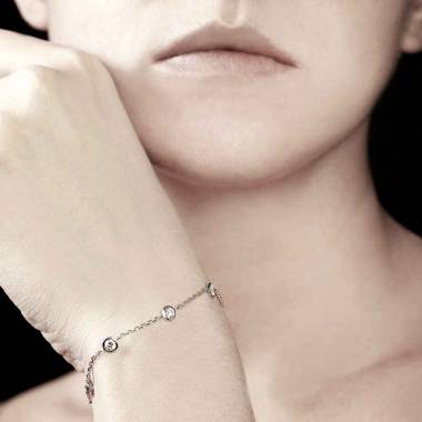 Bracelet diamants Galets