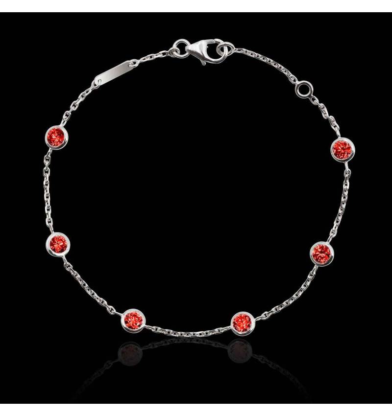 Bracelet rubis Galets