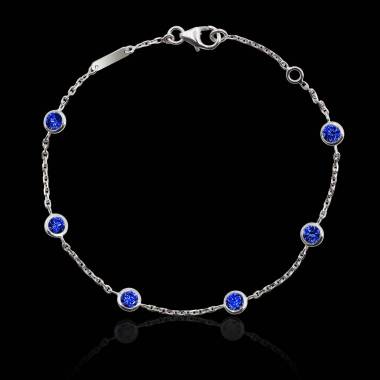 Bracelet saphir bleu Galets