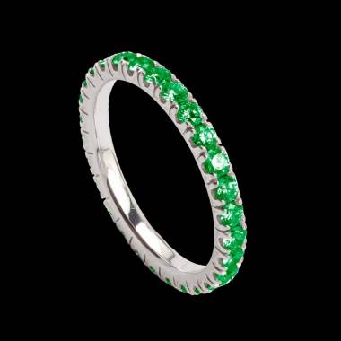 Alliance de mariage pavage diamant 0,5 carat or blanc Eve