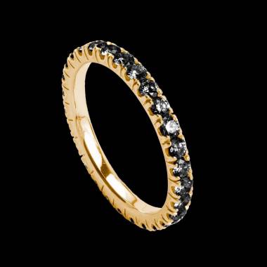 Alliance de mariage pavage diamant 0,5 carat or blanc Eve