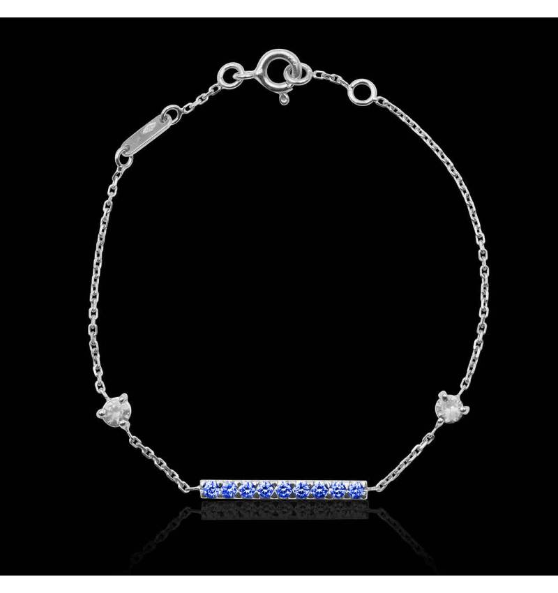 Bracelet saphir bleu Barrette