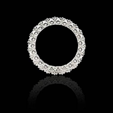 Alliance pavage diamant 0,5 carat or blanc Jupiter