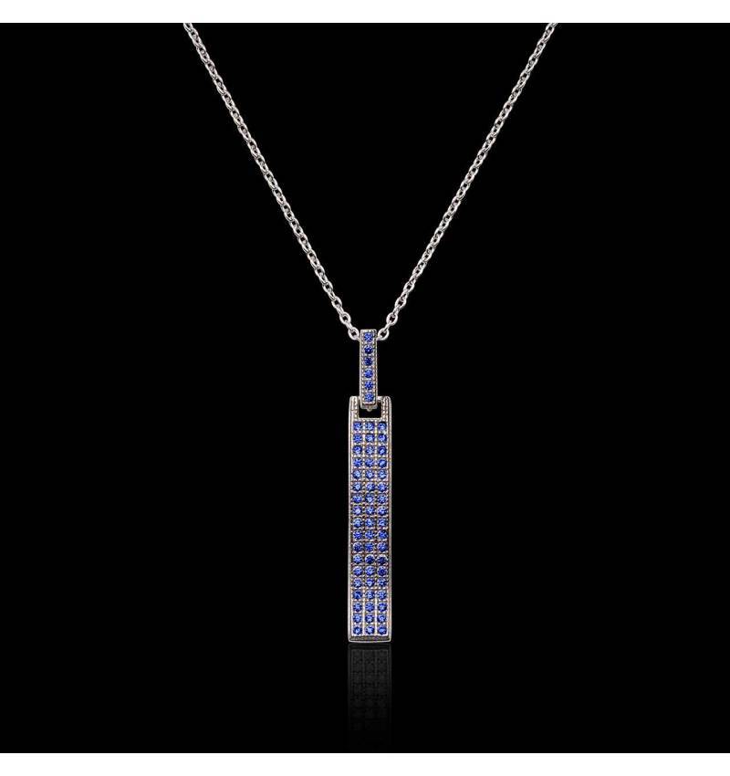 Pendentif saphir bleu Wave Pendentif saphir bleu Wave