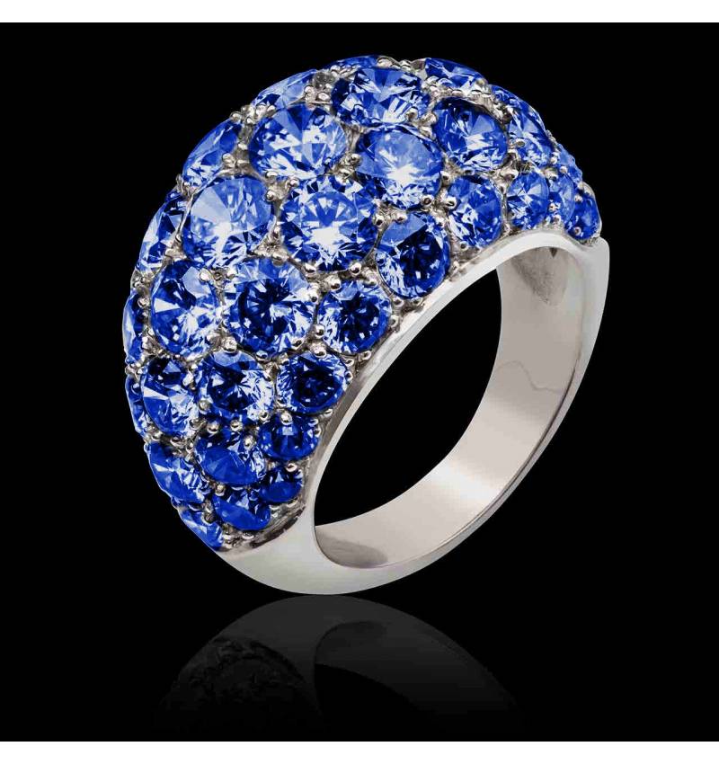 Bague saphir bleu Romy