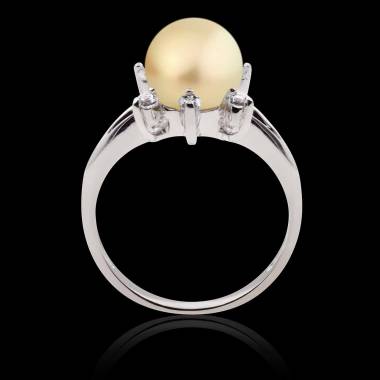 Bague perle gold Louna