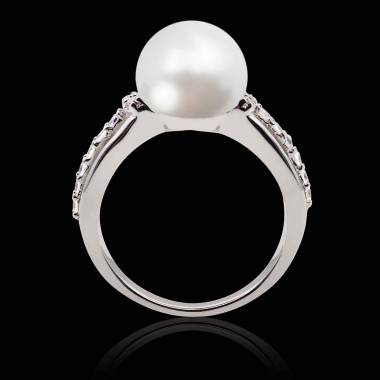 Bague perle blanche Melina