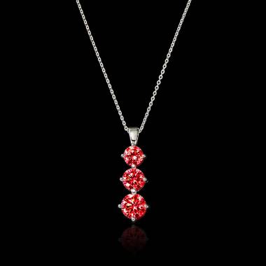 Pendentif rubis Trilogie