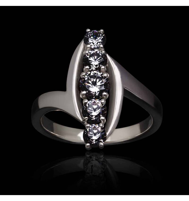 Bague diamant noir-Margaux