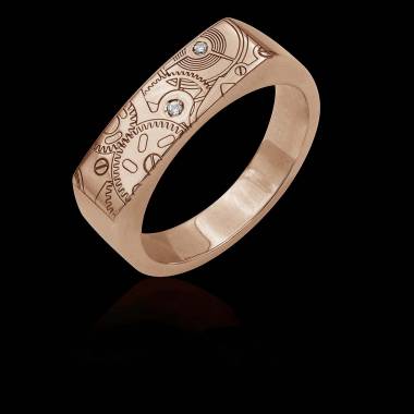 Bague homme- or rose-diamant-Complications