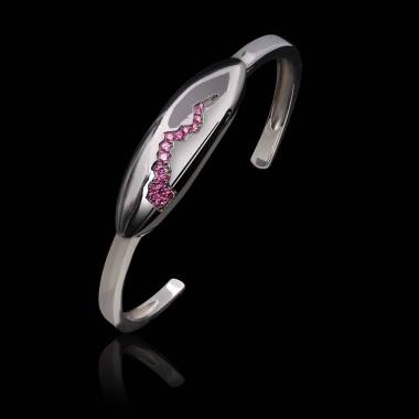 Bracelet saphir rose-or blanc-quake