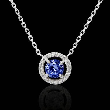 Pendentif-Tanzanite- diamant