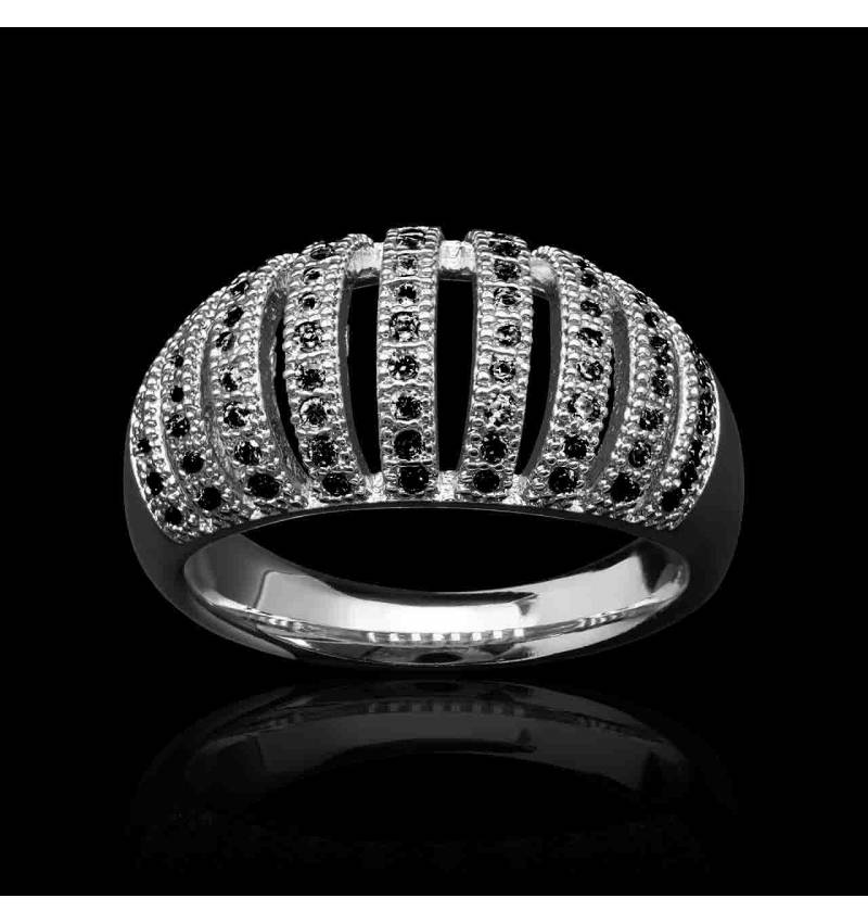 Bague-diamant-noir-or-blanc-bamby