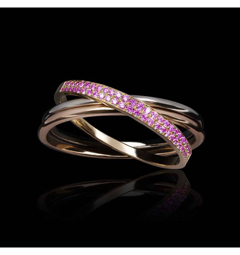 bague-saphir-rose-trois-ors