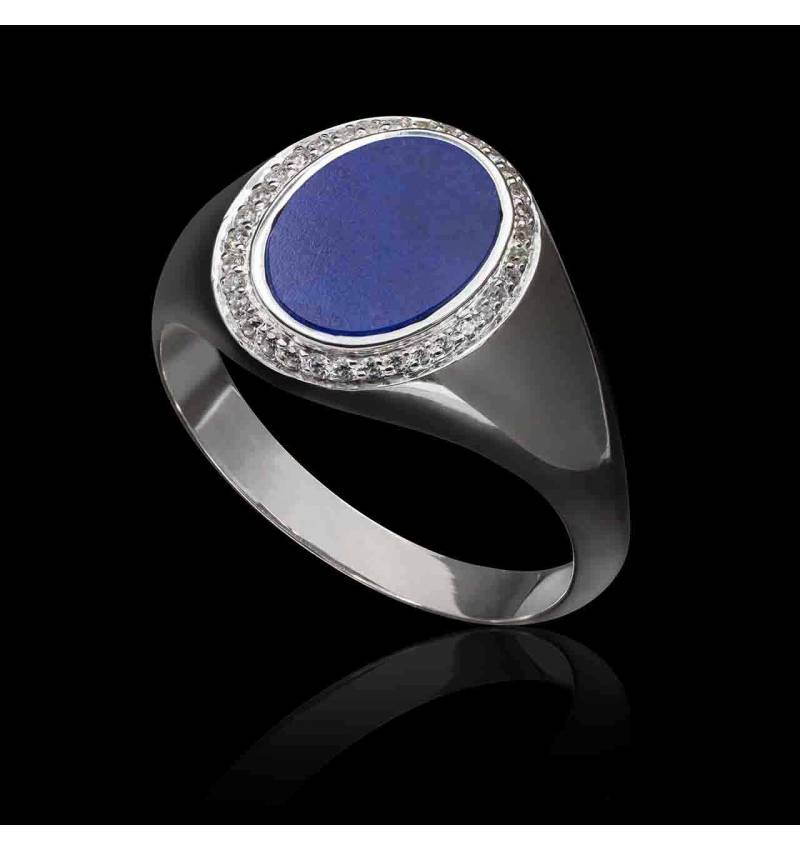 chevaliere-or-blanc-lapis-diamant-nikolia