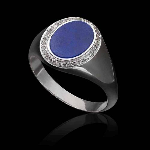 chevaliere-or-blanc-lapis-diamant-nikolia