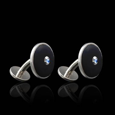 boutons-manchette-argent-rodhié-onyx-Circus